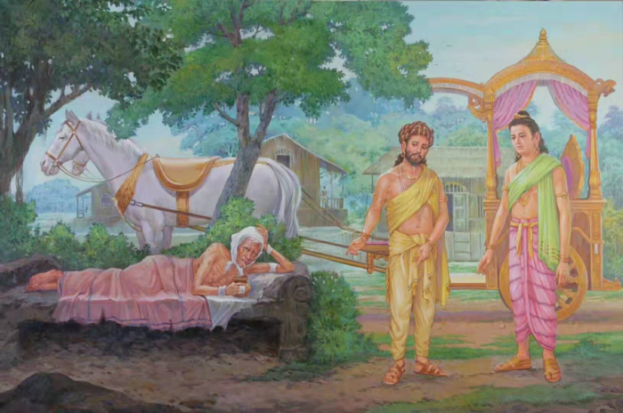 净饭王为防止太子起出家修道的念想,不但给悉达多娶了姣美贤惠的妻子